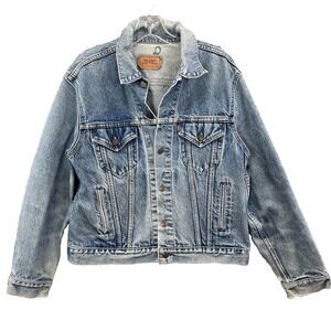 Vintage Levi's Trucker Jean Jacket Men 44 Denim Western Streetwear 90's USA Made